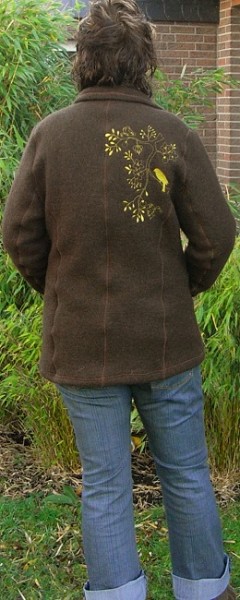 PELLWORM, Damen Fleecejacke, Schnittmuster