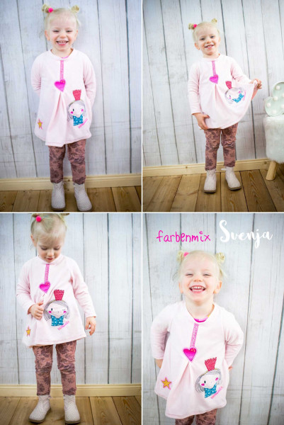 Selbstgenähtes Prinzessinnenshirt Schnittmuster Svenja