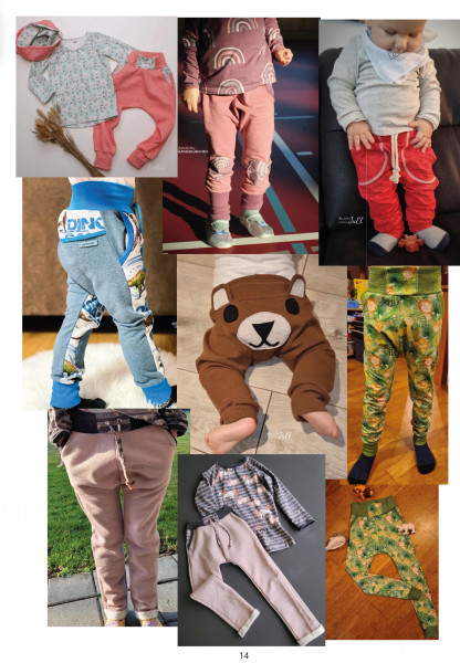 Schnittmuster Checkerhose Klimperklein in schmaler Passform Gr. 44-104