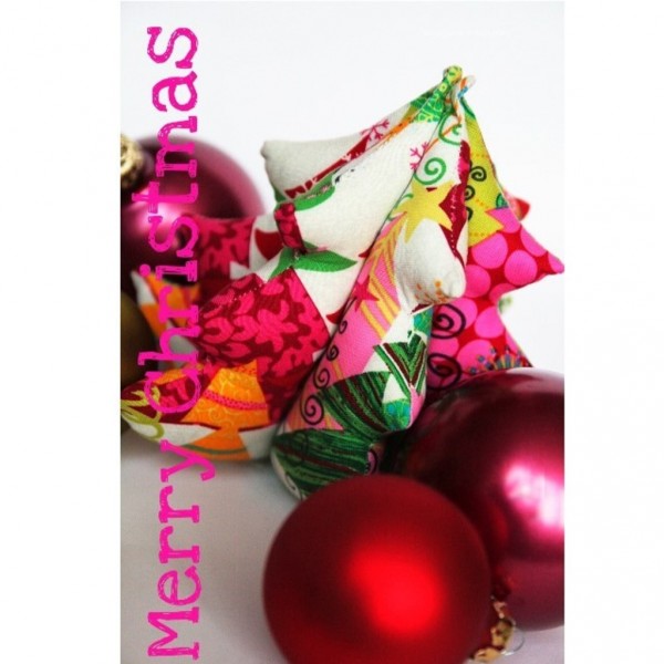 DIY Anleitung Weihnachtsbäumchen aus Stoff