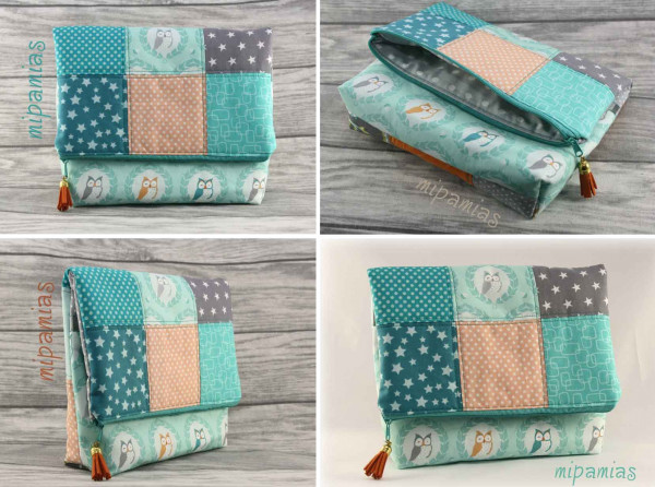 Schnittmuster Download Kosmetiktasche in Patchwork-Optik