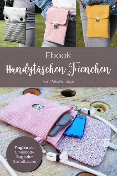 Ebook PDF-Schnittmuster Mini-Umhängetasche Crossbody Bag Fienchen
