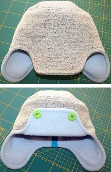 Ebook Schnittmuster warme Wintermütze mit Ohrenklappen