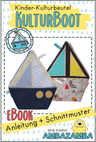 PDF Schnittmuster Kinder-Kulturbeutel "KulturBoot"