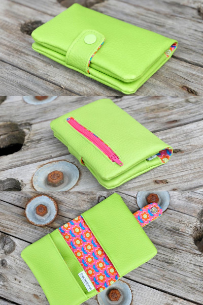 Kunstleder Geldbörse Berta nähen