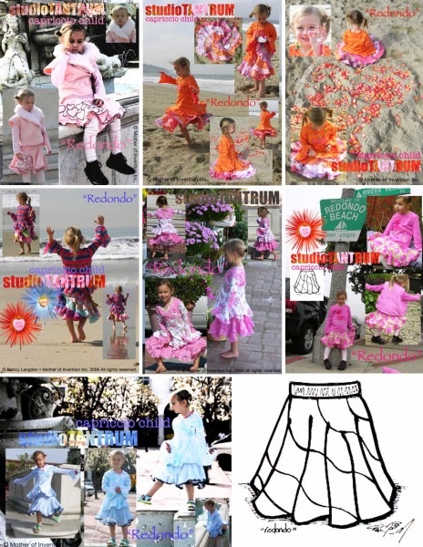 Kinderrock zum Drehen nähen - Redondo Drehrock