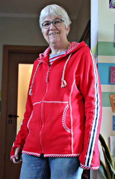 PELLWORM, Damen Fleecejacke, Schnittmuster