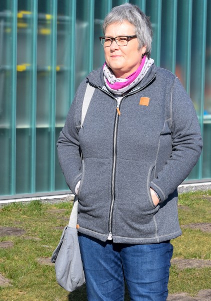 PELLWORM, Damen Fleecejacke, Schnittmuster