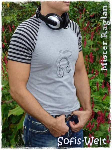 Raglanshirt für Herren nähen - Schnittmuster "Mister Raglan"