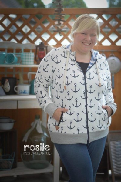 Big Lady Sky, Sweatjacke, Schnittmuster