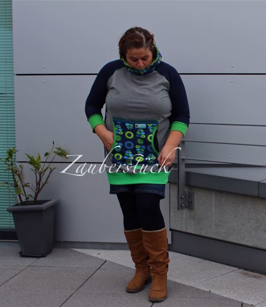 Big Lady Comet, Plus-Size-Hoodie, Schnittmuster