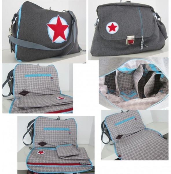 Wickeltasche nähen Schritt für Schritt, Schnittmuster und Videoanleitung