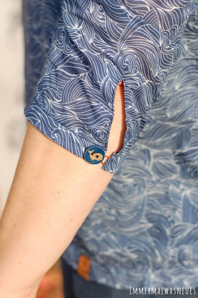 Ärmeldetail Schnittmuster Webware-Bluse "Big Lady Cassidy"