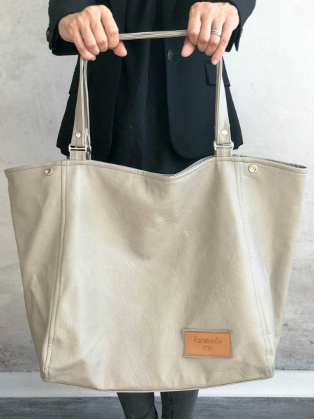 Shopper aus kunstleder nähen Clearance