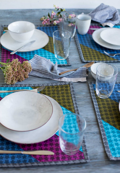 Nimm Platz - Patchwork Tischsets, Gratis Nähanleitung