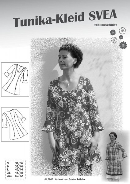 SVEA, Damen-Tunika, Papierschnittmuster