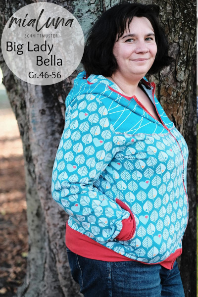 Big Lady Bella, Plus-Size-Sweatjacke, Schnittmuster