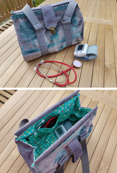 Digital-Schnittmuster Doktortasche Handtasche im modernen Retrostil