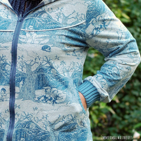 Big Lady Bella, Plus-Size-Sweatjacke, Schnittmuster