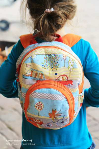 Rucksack für Kinder nähen - Schnittmuster Ebook "Hannerl"