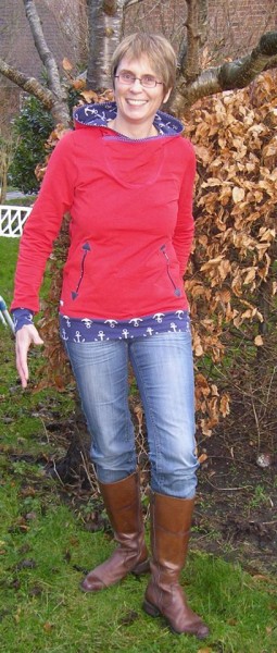 Lady Serena, Damen-Hoodie, Schnittmuster