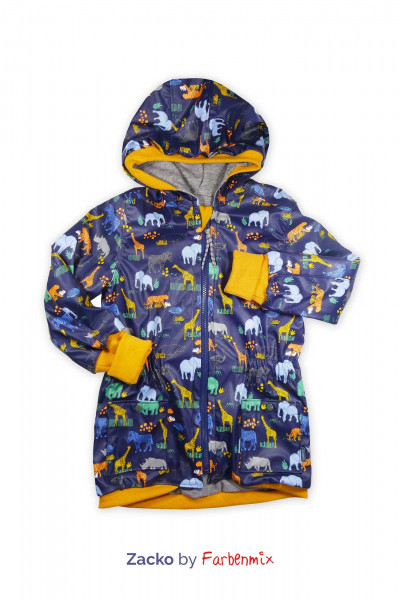 Wetterfesten Kinderparka nähen - Schnittmuster "Zacko" von Farbenmix