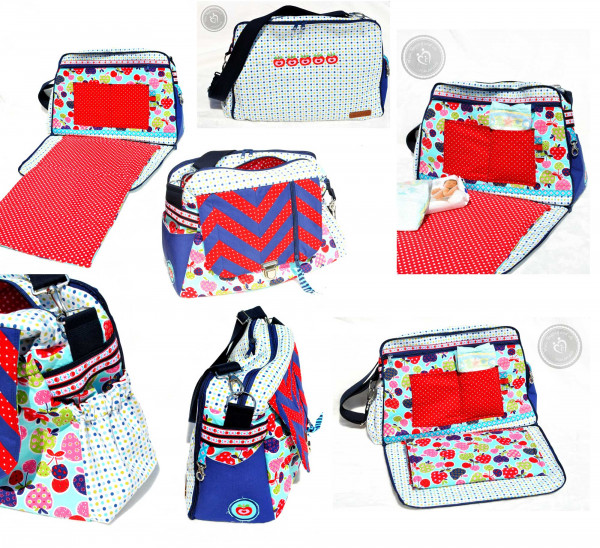 farbenmix AllesKönner Wickeltasche Nähanleitung mit Schnittmuster und Video