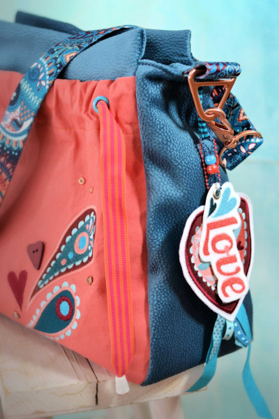 Deailbild Ebook Handtasche PerlMuschel in beuteliger Form von farbenmix.