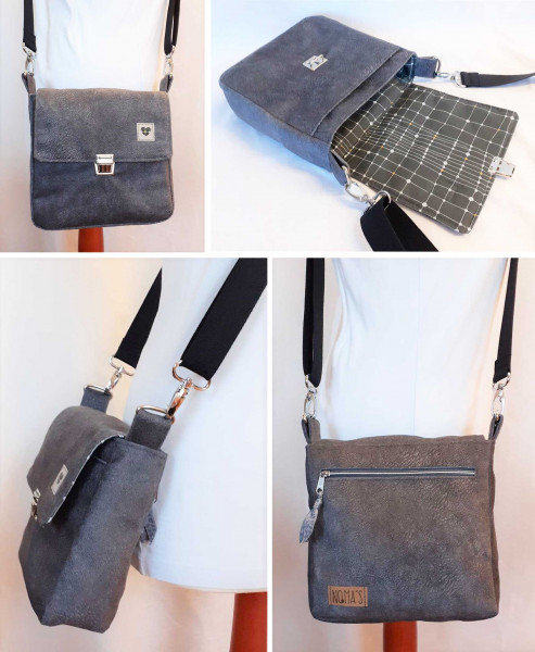 Crossbody Bag "Käthe", Kleine Umhängetasche, Ebook PDF-Schnittmuster
