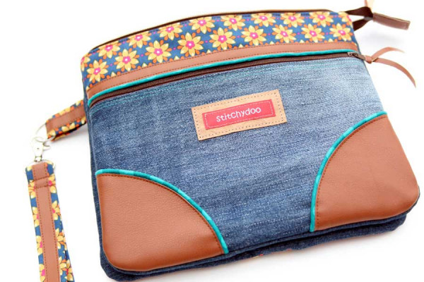 Ebook PDF-Schnittmuster Fünf-Fach-Organizer Taschenutensilo