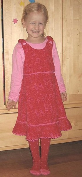 GESKE, Kinder-Trägerkleid, Schnittmuster