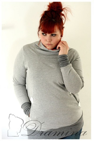 Big Lady Serena, Damenhoodie, Schnittmuster