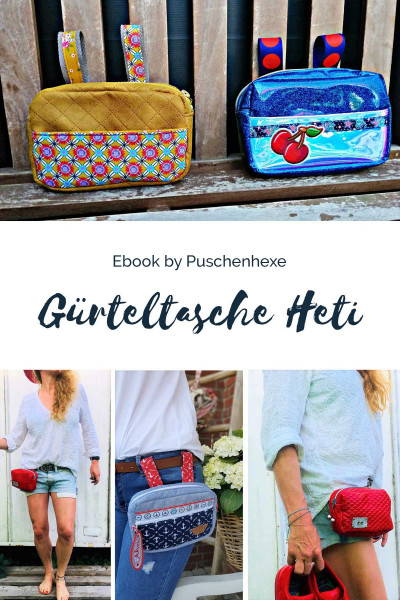 Schnittmuster Gürteltasche Heti mit Fotoanleitung by Puschenhexe