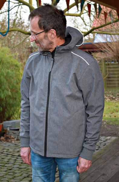 Softshelljacke für Männer nähen - Schnittmuster mit Nähanleitung
