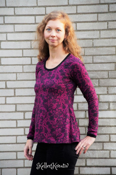 Lady Fleur, Damenshirt, miaLuna Schnittmuster