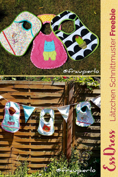 Schnittmuster Babylätzchen ohne Bindebänder