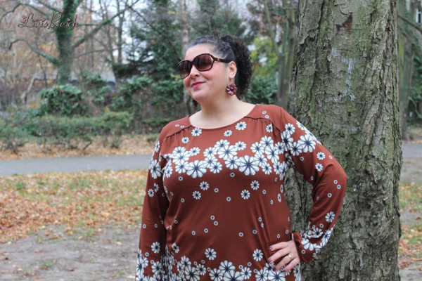 Damen Shirtbluse "Luna XL" Plus-Size-Schnittmuster farbenmix