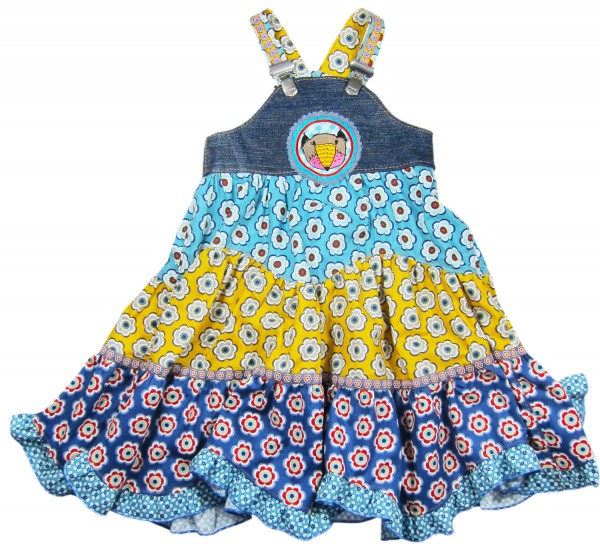 Stufenkleid Sasha von farbenmix Schnittmuster mit Fotoanleitung