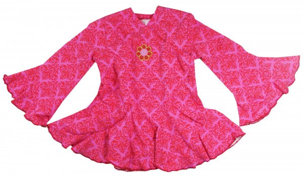 Schnittmuster Mädchen Volant-Wickelbluse "Hermosa" mit Trompetenärmeln