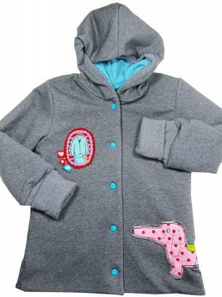 Kindermantel aus Sweat nähen