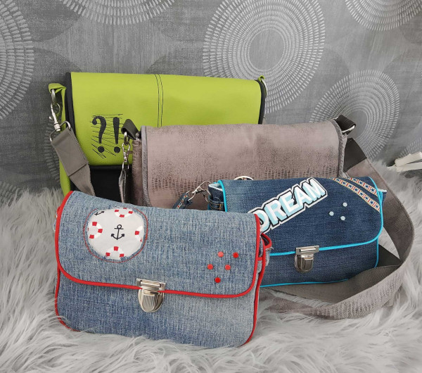 Umhängetasche Idde Schnittmuster Ebook von Puschenhexe