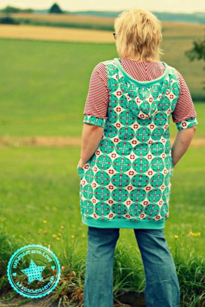 Langes Kapuzenshirt für Damen nähen