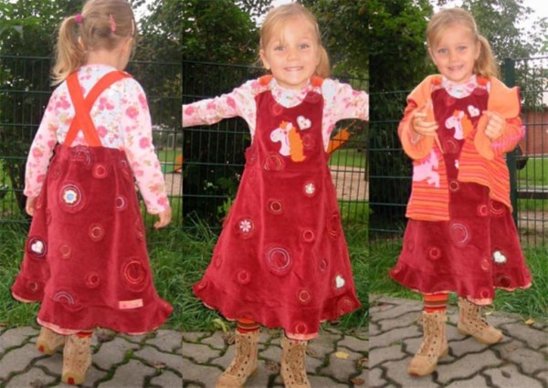 GESKE, Kinder-Trägerkleid, Schnittmuster
