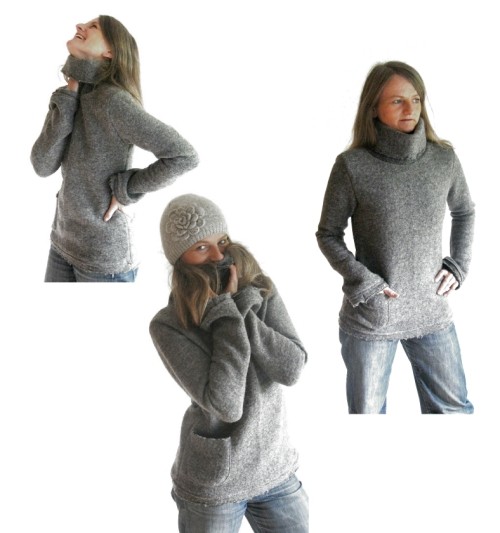 WANGEROOGE, Rollkragenpullover für Damen und Kids, Schnittmuster