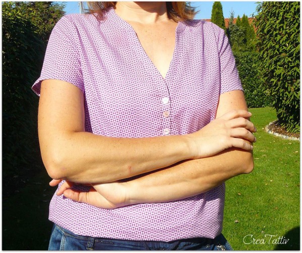 Lady Cassidy, Damentunika aus Webware, Schnittmuster