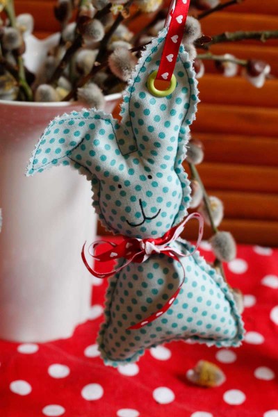 Hasenbande mit langem Öhr - gratis Nähanleitung