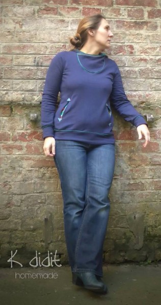 Lady Serena, Damen-Hoodie, Schnittmuster