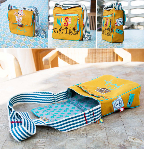 Crossbody Bag "Käthe", Kleine Umhängetasche, Ebook PDF-Schnittmuster