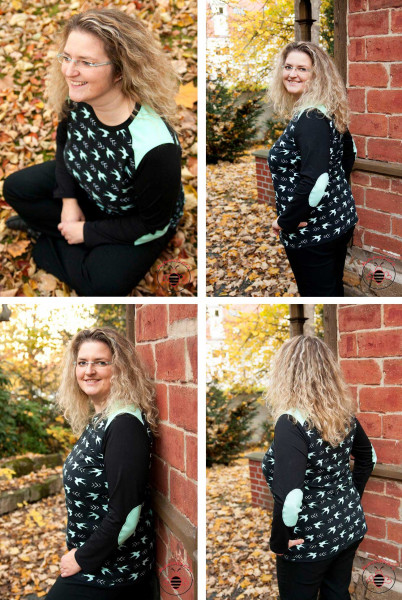 Damenshirt für große Größen nähen - Mialuna Big Lady Pepe