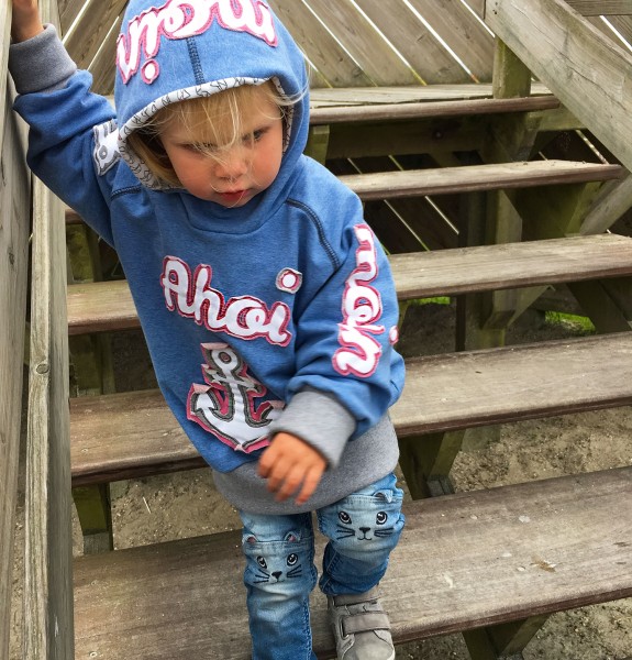 Maritimer Kinder-Hoodie Papierschnittmuster / Ebook "Yorik" von farbenmix